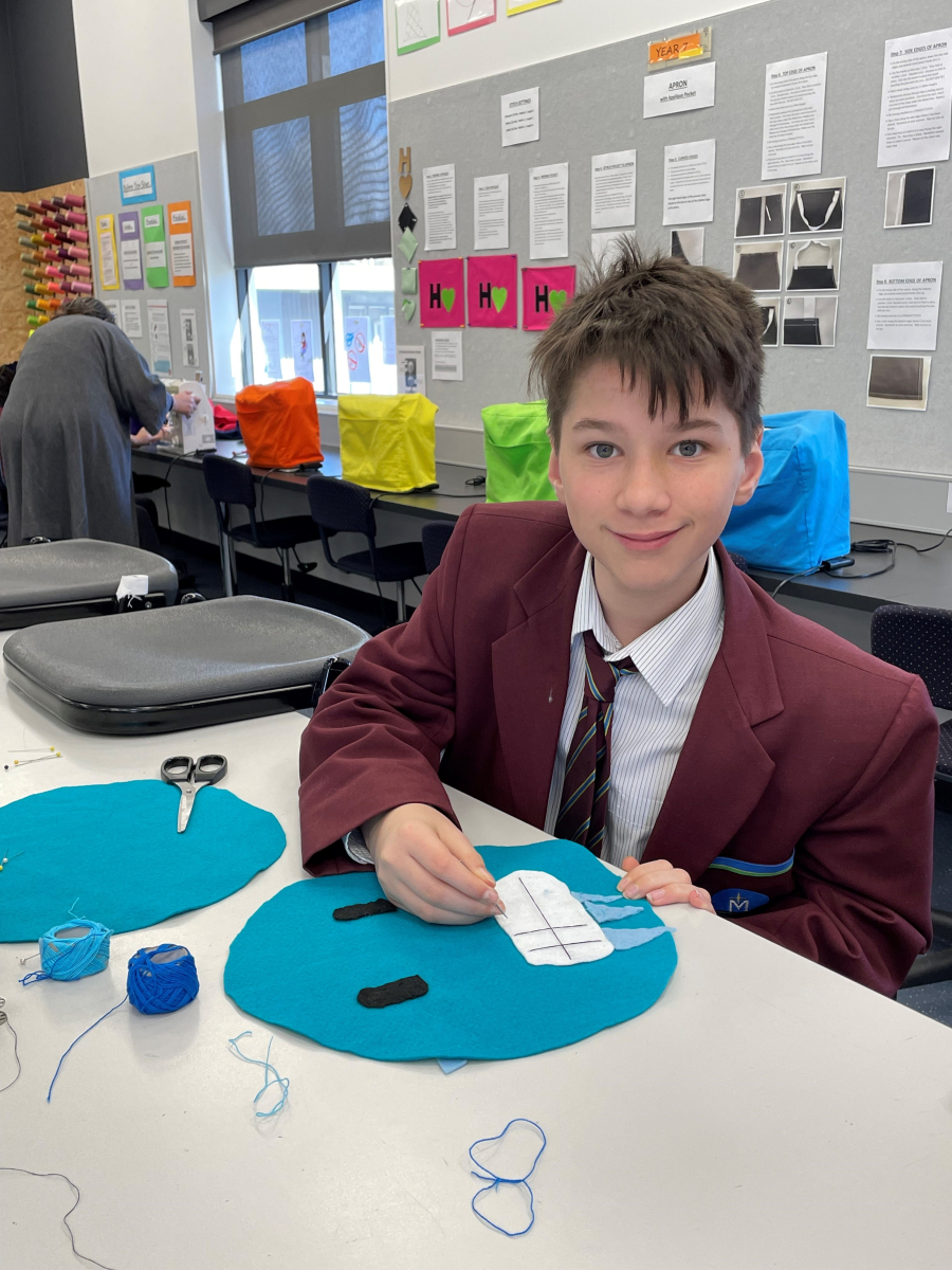 Year 8 Textiles Emoji pillow 7